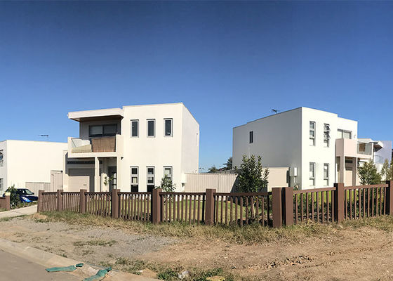 Diseño personalizado y montaje fácil Cuadro de acero ligero Casas prefabricadas, villas y casas adosadas