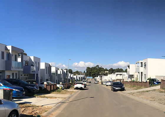 AS/US Casa de acero ligera prefabricada resistente a terremotos Edificios prefabricados de metal
