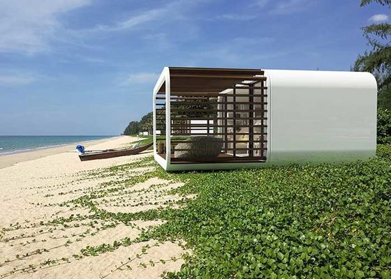 Casa de la Manzana Prefabricada Puertas Correderas de Aluminio Casas Modulares Prefabricadas con Estructura de Acero