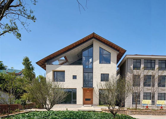 Ahorro energético Prefabricado Villa de 2 pisos Edificios prefabricados de acero ligero Vida moderna