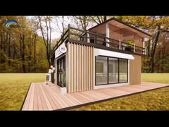 Lavabo prefabricado insonoro del retrete de la estructura de acero del indicador de la luz del estudio del jardín