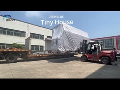 Casas prefabricadas modulares de estructura de acero ligero sobre ruedas a la venta