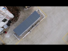 Casa prefabricada con puerta de aluminio y aire acondicionado opcional