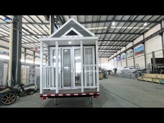 Casa prefabricada de diseño moderno Contenedor modular Casa pequeña de lujo en ruedas