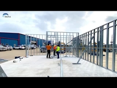Casa prefabricada de 2 dormitorios con sistema de aire acondicionado central y dos cabinas de piedra