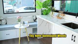 Pequeña casa prefabricada sobre ruedas Mini casa de Queensland